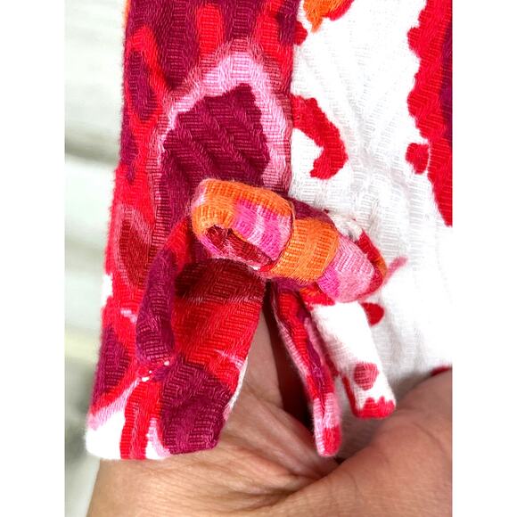 Kate Spade Womens 10 White Marti Palm Springs Coral Multi Slim Ankle Pants - Picture 5 of 8